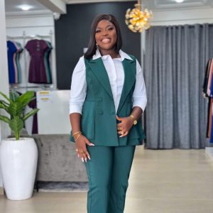 the executive two piece peplum ensemble