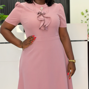 rose-ruffle-detail-midi-dress