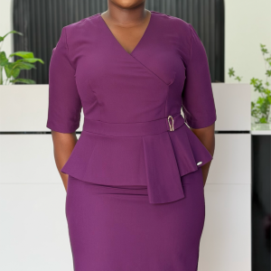 wrap-peplum-midi-dress