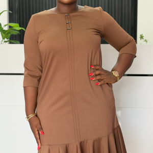 button-detail-ruffle-hem-midi-dress